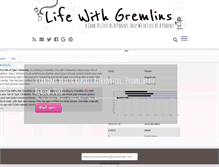 Tablet Screenshot of lifewithgremlins.com